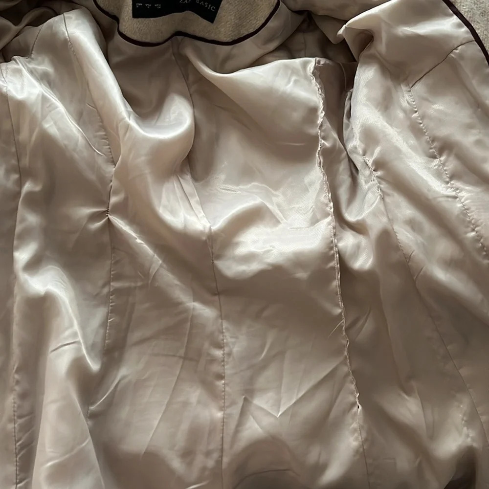 Zara hooded tan Jacket size small - Picture 8 of 8